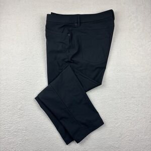 LULULEMON ABC Classic Fit Warpstreme Mens Pants Size 36 Gray 5-Pocket Chino EUC